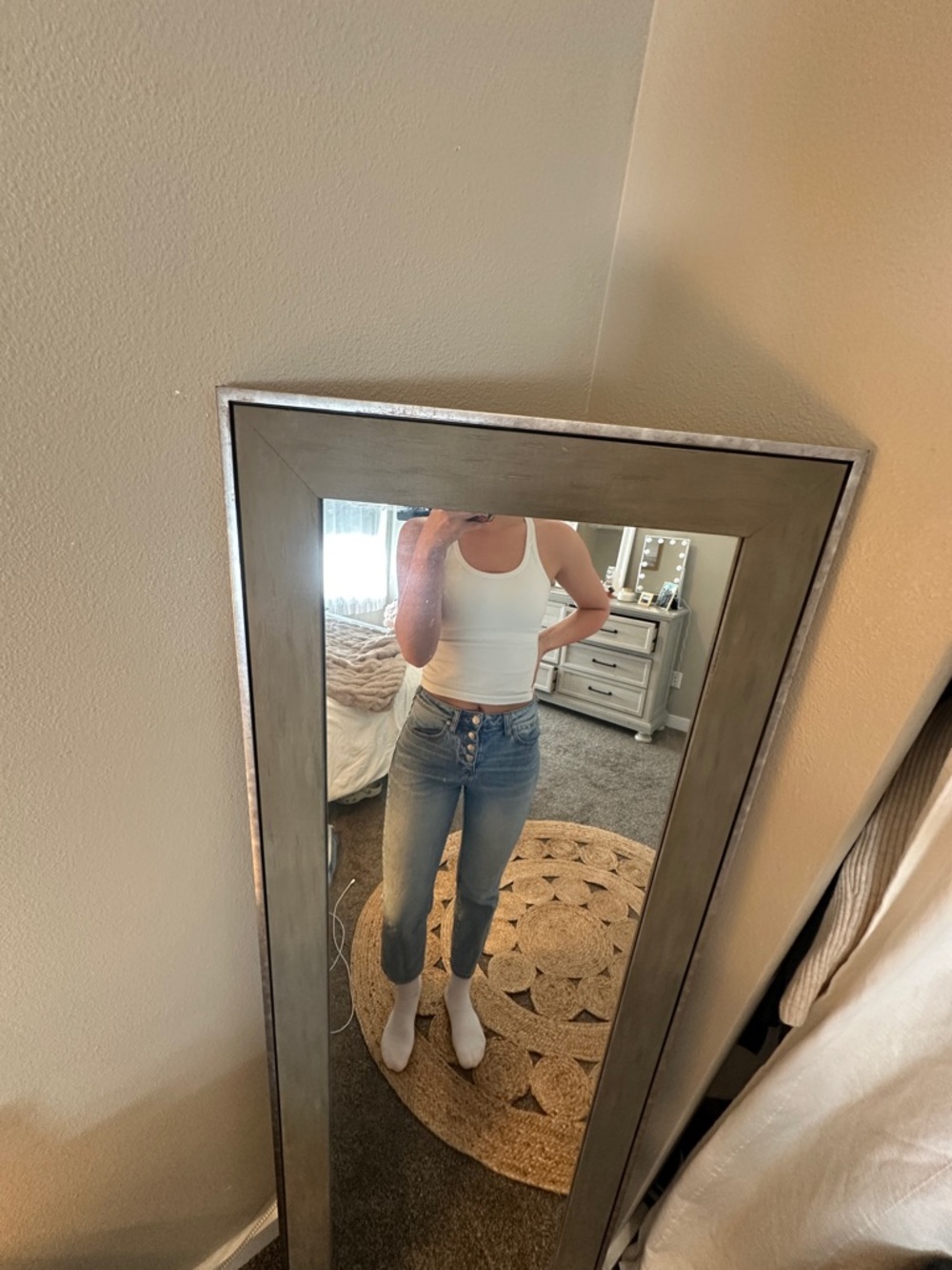 Cleo + Wolf High Waisted Ankle Jean